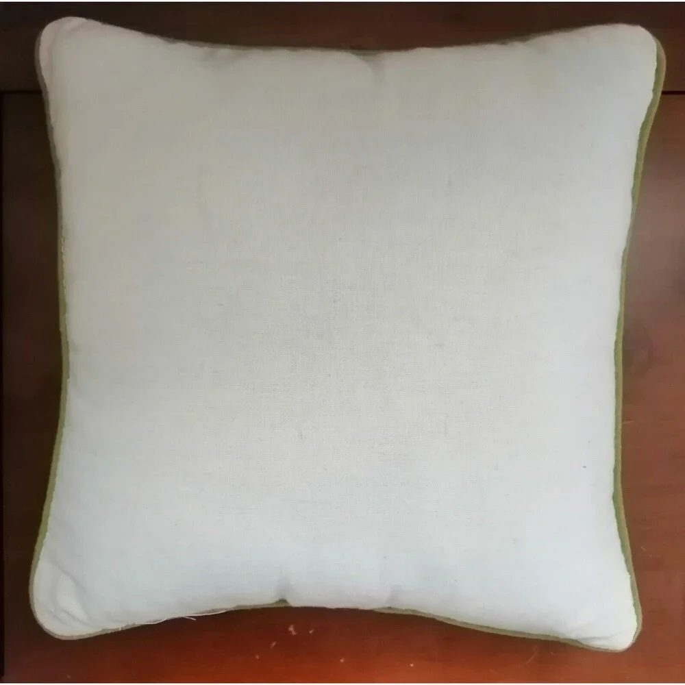 Embroidered Bumle Bee Flowers Pillow French Country Cottagcore 12